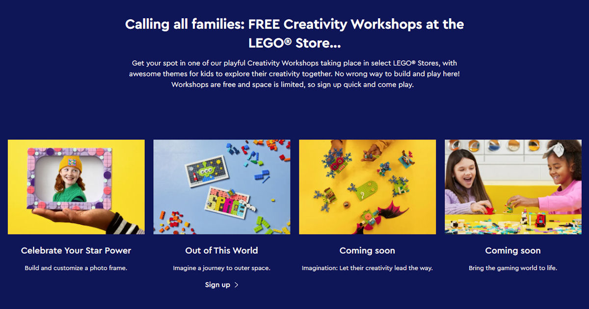 LEGO Creativity Workshops