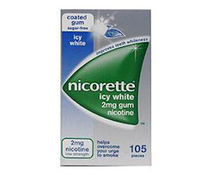 Nicorette Icy White Gum