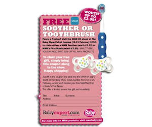 Mam baby coupons