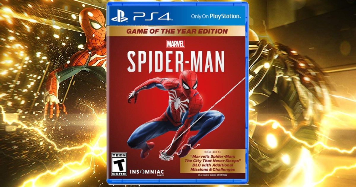 Spider-Man Game of The Year for PS4 at Amazon