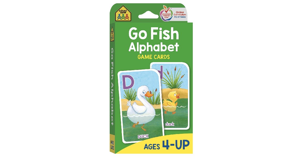 School Zone Go Fish Alphabet Game on Amazon