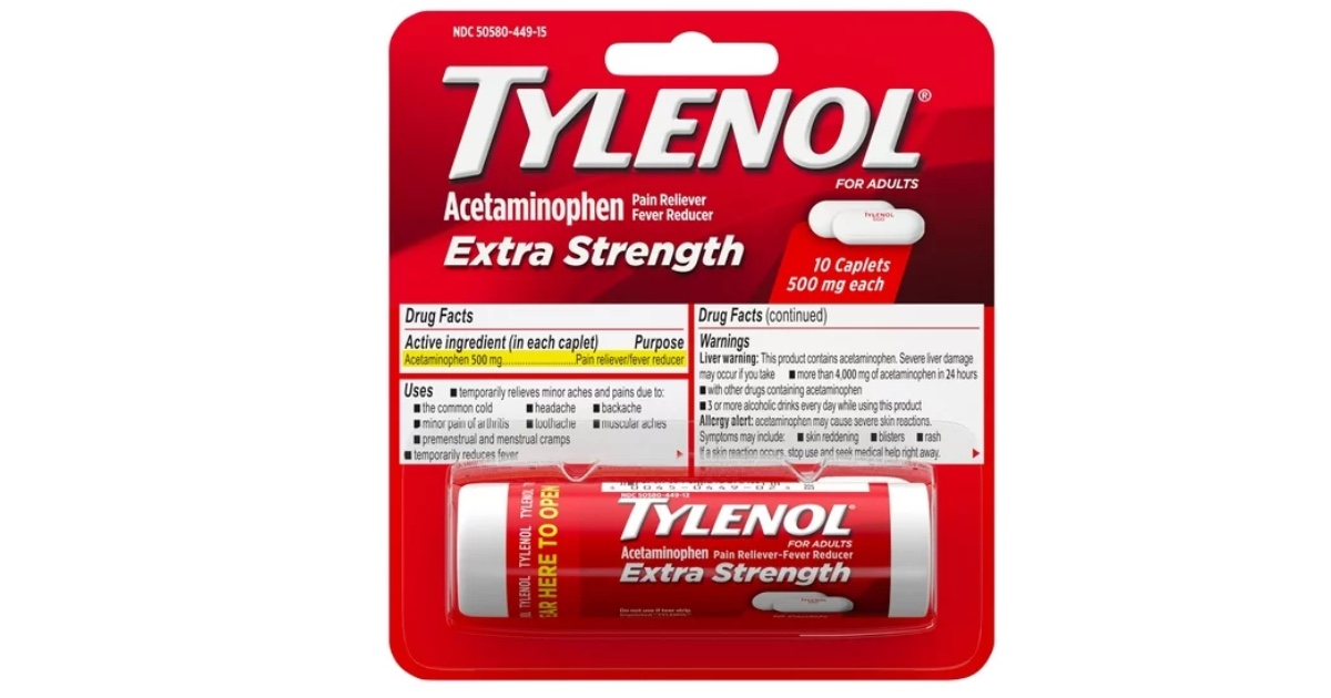 Free Tylenol at Walmart