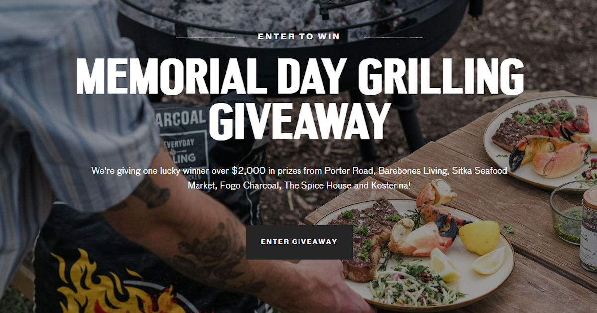 Porter Road Memorial Day Grilling Giveaway