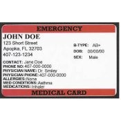 Medical Indentification Card