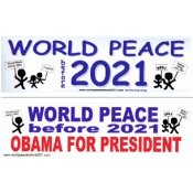 World Peace Bumper Sticker