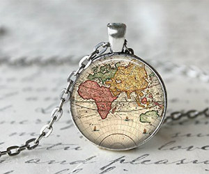 Globe Necklace on Amazon