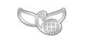 Dove and Globe Lapel Pin