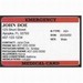 Medical Indentification Card