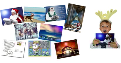 Santa Claus Writes Free Postcard