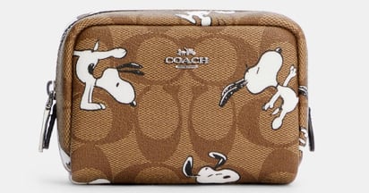 Coach X Peanuts Mini Boxy Cosmetic Case