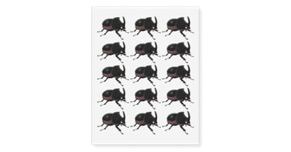 Usda Coconut Rhinoceros Beetle Temporary Tattoo