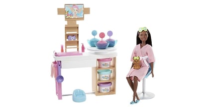 Barbie Face Mask Spa Day Playset on Amazon