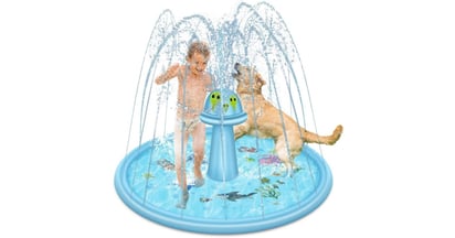 Splash Pad + Sprinkler at Amazon