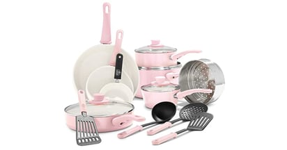 Greenlife 16-Piece Cookware Set at Amazon