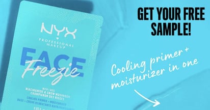 social nyx face freezie free sample