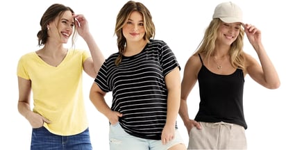 kohls women's tops