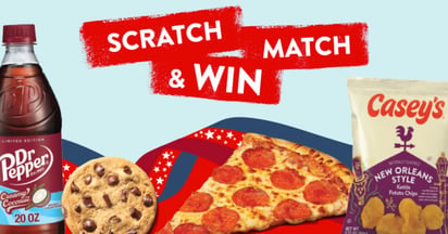 Casey's Scratch, Match & Win Instant Win Game