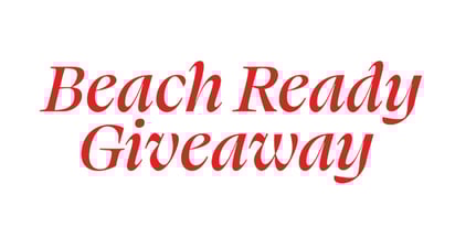 Beach Ready Giveaway