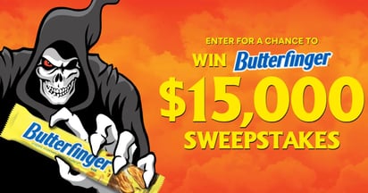 Spirit Halloween $15,000 Butterfinger Sweepstake