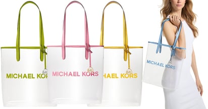 The Michael Large Clear Vinyl Tote Bag