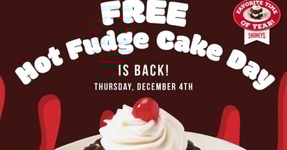 Shoney's Hot Fudge Cake Day
