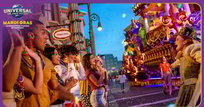 Elvis Duran Universal Orlando Mardi Gras Sweeps