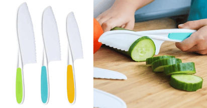 Kid Safe Kitchen Knife 3-Piece Set at Amazon