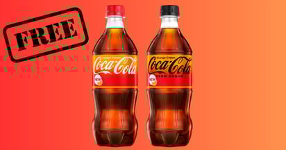 Coca-Cola Orange Cream Soda free bottle