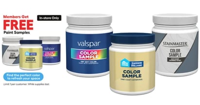 Lowe's Free Paint Sample