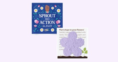Moveon Sprout into Action seed packet