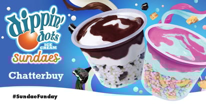 Ripple Street Dippin' Dots Ice Cream Sundaes