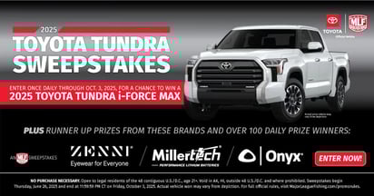 2025 MLF Toyota Tundra & More Sweepstakes