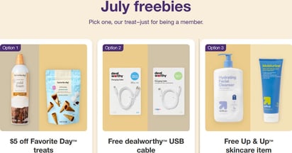 Target Free USB or Up and Up Skincare