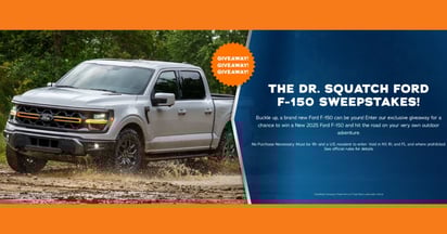 Dr Squatch Ford F-150 Sweepstakes