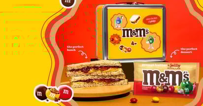 M&Ms PB&J Packed Lunch Special