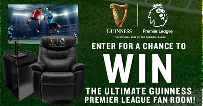 Ultimate Guinness Premier League Fan Room Sweeps