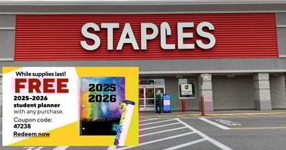 Staples Free Student Planner