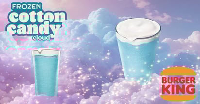 Burger King Frozen Cotton Candy Cloud