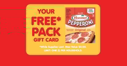 Hormel Free Prepaid Gift Card