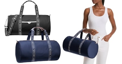 MIchael Kors Jet Set Large Nylon Duffel Bag