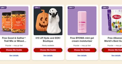 Target Free Gift October