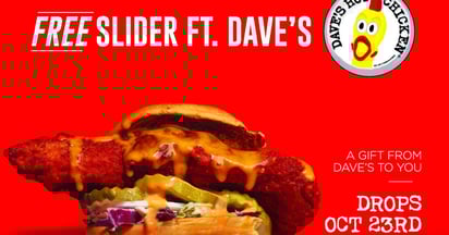 Daves Hot Chicken Slider Free