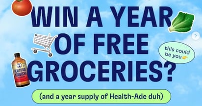 Health-Ade Free Groceries for a Year 2025
