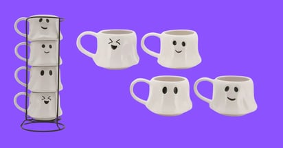 Halloween Ghost Mug Stack Free