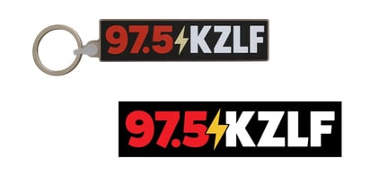 97.5 KZLF Keychain or Sticker