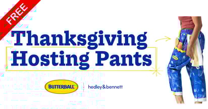 Hedley Butterball Thanksgiving Pants