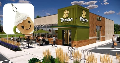 Panera Hot Chocolate Plush Keychain