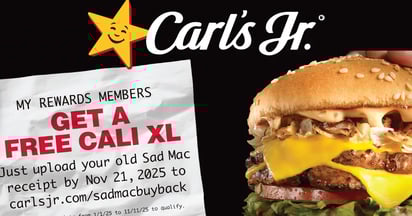 Carls Jr Cali xl Sad Sac Buy Back