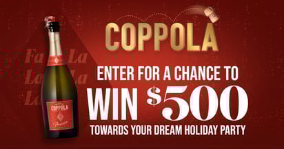 Coppola Diamond Holiday Party Sweepstakes