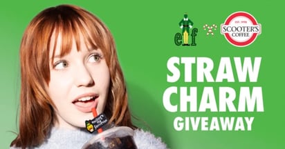 Scooter’s Coffee Free Straw Charm